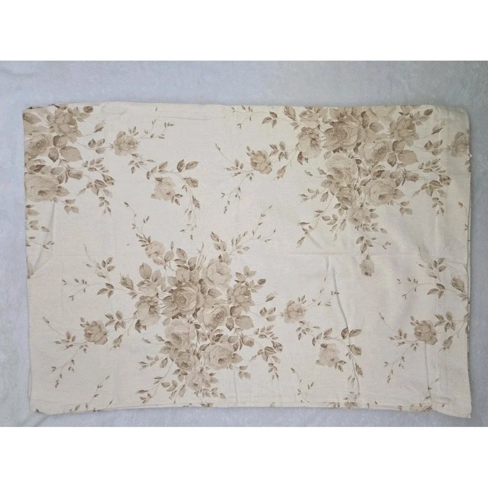 2 Vtg Company Store‎ Flannel Floral Pillowcases 90s Y2K Cottage Floral Germany